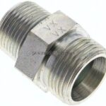 Gerade Schneidringverschr. R 3/4"-20 S (M30x2), ohne Mutter & Schneidring, Stahl verzinkt