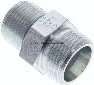 Gerade Schneidringverschr. NPT 3/4"-20 S (M30x2), ohne Mutter & Schneidring, Stahl verzinkt