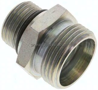 Gerade Schneidringverschr. UNF 7/8"-14-22 L (M30x2), ohne Mutter & Schneidring, Stahl verzinkt