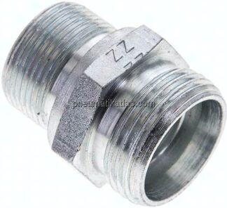 Gerade Schneidringverschr. M 26x1,5-22 L (M30x2), ohne Mutter & Schneidring, Stahl verzinkt