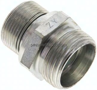 Gerade Schneidringverschr. M 26x1,5-22 L (M30x2), ohne Mutter & Schneidring, Stahl verzinkt