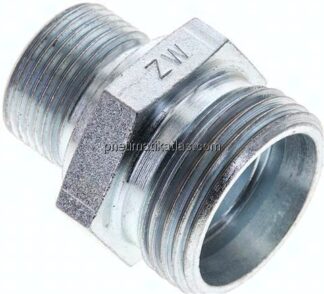 Gerade Schneidringverschr. M 22x1,5-22 L (M30x2), ohne Mutter & Schneidring, Stahl verzinkt