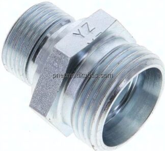 Gerade Schneidringverschr. M 22x1,5-22 L (M30x2), ohne Mutter & Schneidring, Stahl verzinkt