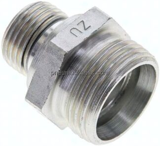 Gerade Schneidringverschr. G 1/2"-22 L (M30x2), ohne Mutter & Schneidring, Stahl verzinkt