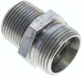 Gerade Schneidringverschr. NPT 3/4"-22 L (M30x2), ohne Mutter & Schneidring, Stahl verzinkt
