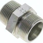 Gerade Schneidringverschr. R 1"-25 S (M36x2), ohne Mutter & Schneidring, Stahl verzinkt