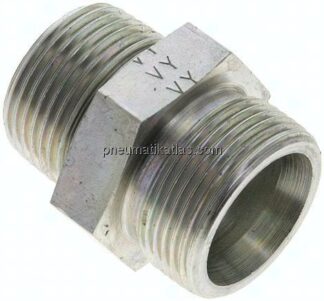 Gerade Schneidringverschr. R 1"-25 S (M36x2), ohne Mutter & Schneidring, Stahl verzinkt