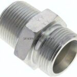 Gerade Schneidringverschr. NPT 1"-25 S (M36x2), ohne Mutter & Schneidring, Stahl verzinkt