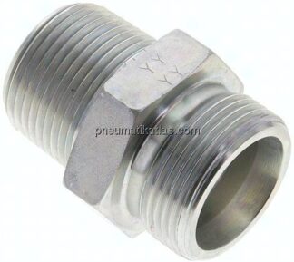 Gerade Schneidringverschr. NPT 1"-25 S (M36x2), ohne Mutter & Schneidring, Stahl verzinkt