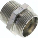 Gerade Schneidringverschr. R 1"-28 L (M36x2), ohne Mutter & Schneidring, Stahl verzinkt