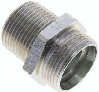 Gerade Schneidringverschr. NPT 1"-28 L (M36x2), ohne Mutter & Schneidring, Stahl verzinkt