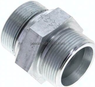 Gerade Schneidringverschr. M 42x2-30 S (M42x2), ohne Mutter & Schneidring, Stahl verzinkt