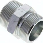 Gerade Schneidringverschr. R 1-1/4"-30 S (M42x2), ohne Mutter & Schneidring, Stahl verzinkt