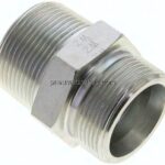 Gerade Schneidringverschr. NPT 1-1/4"-30 S (M42x2), ohne Mutter & Schneidring, Stahl verzinkt