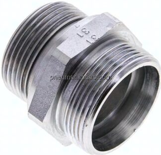 Gerade Schneidringverschr. G 1-1/4"-35 L (M45x2), ohne Mutter & Schneidring, Stahl verzinkt