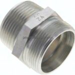 Gerade Schneidringverschr. R 1-1/4"-35 L (M45x2), ohne Mutter & Schneidring, Stahl verzinkt