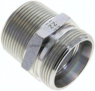 Gerade Schneidringverschr. NPT 1-1/4"-35 L (M45x2), ohne Mutter & Schneidring, Stahl verzinkt