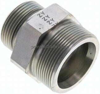 Gerade Schneidringverschr. G 1-1/4"-38 S (M52x2), ohne Mutter & Schneidring, Stahl verzinkt