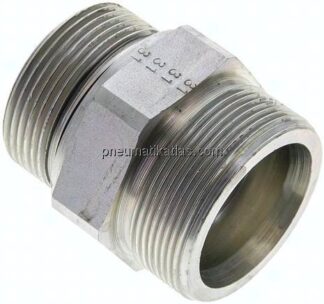 Gerade Schneidringverschr. G 1-1/2"-38 S (M52x2), ohne Mutter & Schneidring, Stahl verzinkt