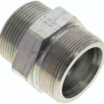 Gerade Schneidringverschr. R 1-1/2"-38 S (M52x2), ohne Mutter & Schneidring, Stahl verzinkt