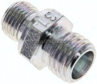 Gerade Schneidringverschr. M 10x1-6 L (M12x1,5), ohne Mutter & Schneidring, Stahl verzinkt