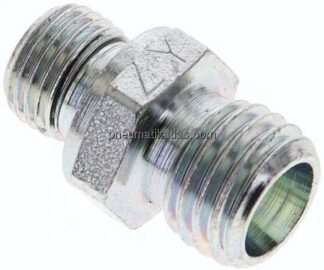 Gerade Schneidringverschr. M 10x1-6 L (M12x1,5), ohne Mutter & Schneidring, Stahl verzinkt