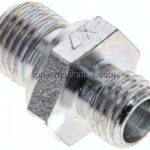 Gerade Schneidringverschr. G 1/4"-6 L (M12x1,5), ohne Mutter & Schneidring, Stahl verzinkt