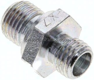 Gerade Schneidringverschr. G 1/4"-6 L (M12x1,5), ohne Mutter & Schneidring, Stahl verzinkt