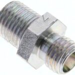 Gerade Schneidringverschr. R 1/4"-6 L (M12x1,5), ohne Mutter & Schneidring, Stahl verzinkt