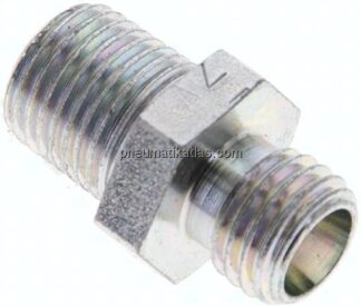 Gerade Schneidringverschr. R 1/4"-6 L (M12x1,5), ohne Mutter & Schneidring, Stahl verzinkt