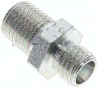 Gerade Schneidringverschr. NPT 1/4"-6 L (M12x1,5), ohne Mutter & Schneidring, Stahl verzinkt
