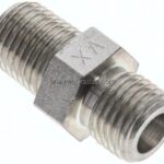 Gerade Schneidringverschr. NPT 1/4"-6 S (M14x1,5), ohne Mutter & Schneidring, Stahl verzinkt