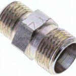 Gerade Schneidringverschr. M 10x1 (konisch)-8 LL (M12x1), ohne Mutter & Schneidring, Stahl verzinkt