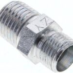 Gerade Schneidringverschr. R 1/4"-8 LL (M12x1), ohne Mutter & Schneidring, Stahl verzinkt