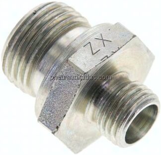 Gerade Schneidringverschr. G 1/2"-8 L (M14x1,5), ohne Mutter & Schneidring, Stahl verzinkt