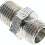 Gerade Schneidringverschr. R 1/4"-8 L (M14x1,5), ohne Mutter & Schneidring, Stahl verzinkt
