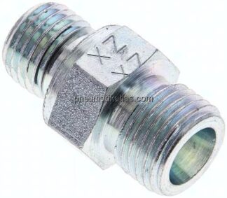 Gerade Schneidringverschr. M 14x1,5-8 S (M16x1,5), ohne Mutter & Schneidring, Stahl verzinkt