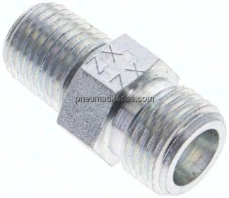 Gerade Schneidringverschr. NPT 1/4"-8 S (M16x1,5), ohne Mutter & Schneidring, Stahl verzinkt