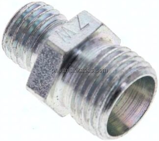 Reduzierverschraubung 10 L (M16x1,5)-6 L (M12x1,5), ohne Mutter & Schneidring, Stahl verzinkt