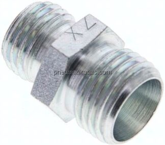 Reduzierverschraubung 10 L (M16x1,5)-8 L (M14x1,5), ohne Mutter & Schneidring, Stahl verzinkt