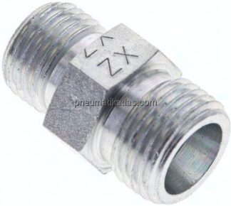 Reduzierverschraubung 10 S (M18x1,5)-8 S (M16x1,5), ohne Mutter & Schneidring, Stahl verzinkt
