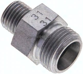 Reduzierverschraubung 12 S (M20x1,5)-6 S (M14x1,5), ohne Mutter & Schneidring, Stahl verzinkt