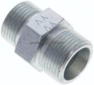 Reduzierverschraubung 14 S (M22x1,5)-12 S (M20x1,5), ohne Mutter & Schneidring, Stahl verzinkt