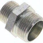 Reduzierverschraubung 15 L (M22x1,5)-12 L (M18x1,5), ohne Mutter & Schneidring, Stahl verzinkt