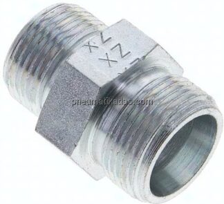 Reduzierverschraubung 16 S (M24x1,5)-14 S (M22x1,5), ohne Mutter & Schneidring, Stahl verzinkt