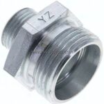 Reduzierverschraubung 22 L (M30x2)-12 L (M18x1,5), ohne Mutter & Schneidring, Stahl verzinkt
