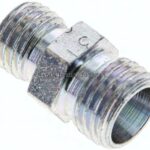 Reduzierverschraubung 8 L (M14x1,5)-6 L (M12x1,5), ohne Mutter & Schneidring, Stahl verzinkt