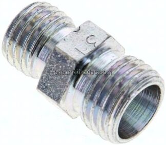 Reduzierverschraubung 8 L (M14x1,5)-6 L (M12x1,5), ohne Mutter & Schneidring, Stahl verzinkt