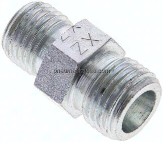 Reduzierverschraubung 8 S (M16x1,5)-6 S (M14x1,5), ohne Mutter & Schneidring, Stahl verzinkt