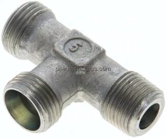 LE-Schneidringverschraubung R 3/8"-12 L (M18x1,5), ohne Mutter & Schneidring, Stahl verzinkt